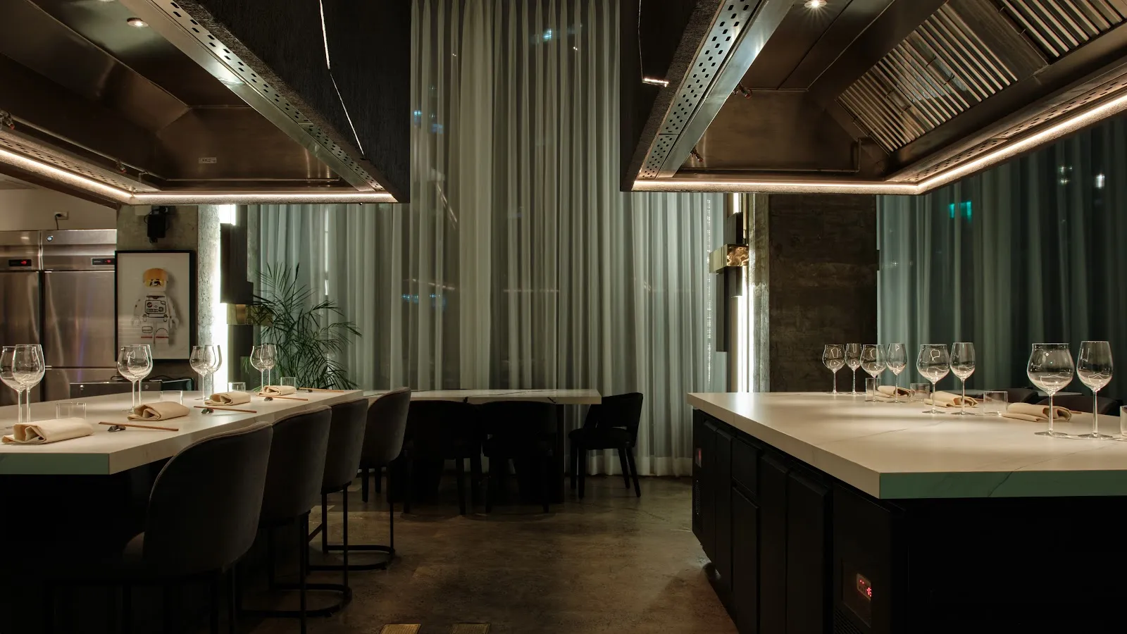 A candle-lit Makati dining room set for a first-date dinner for two in Manila