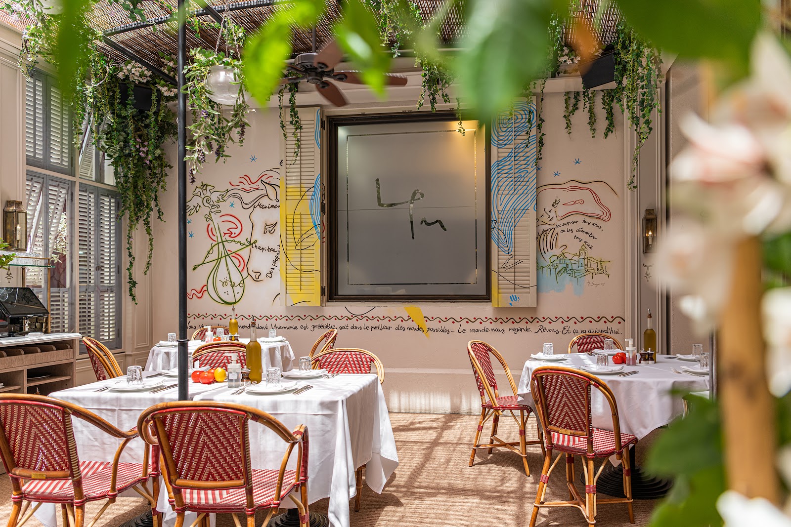 A set private dining table in a Dubai restaurant, DIFC