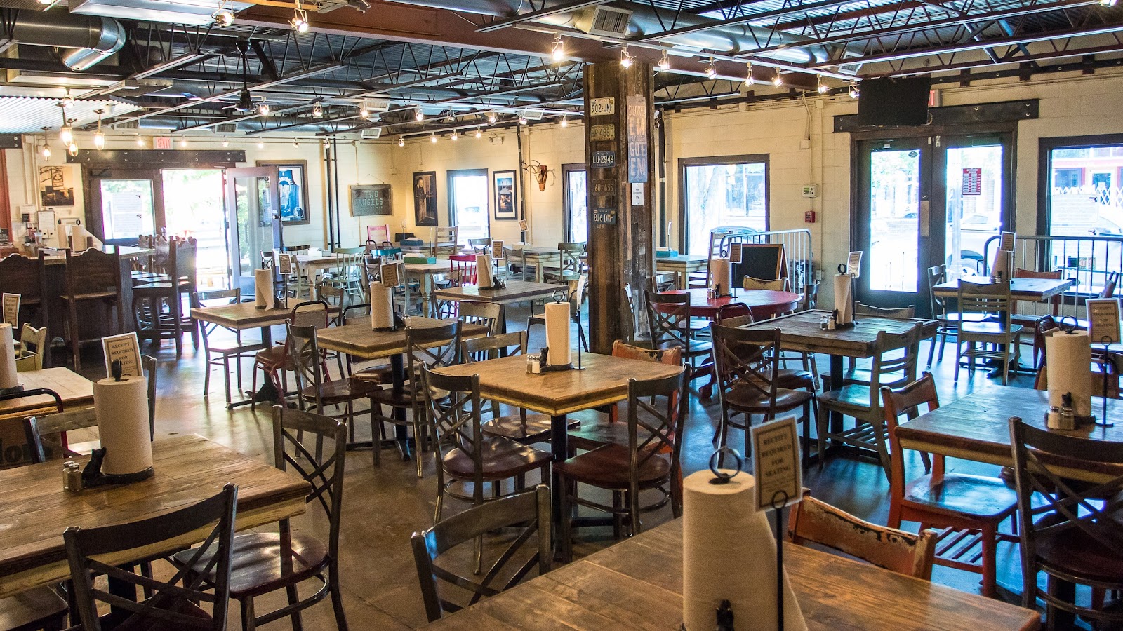 Diners waiting in line at a no-reservations barbecue joint in Dallas
