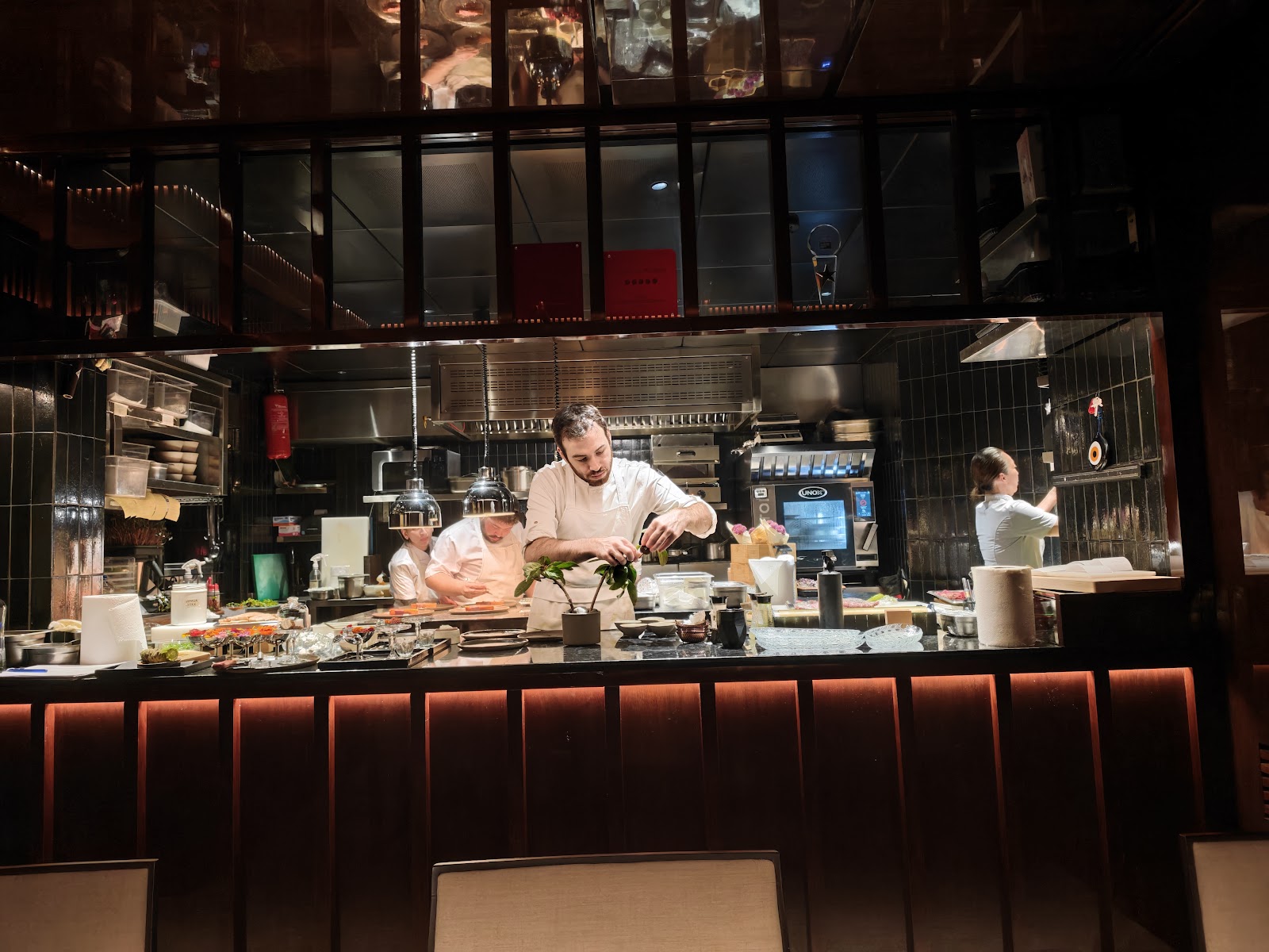 A sushi and kaiseki counter at Sankai by Nagaya inside the Bebek Hotel, Istanbul