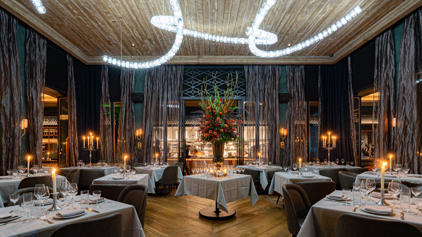 A festive group table set for a birthday dinner in Old Town Scottsdale