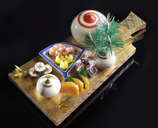A private riverside tatami room set for a proposal dinner in Arashiyama, Kyoto