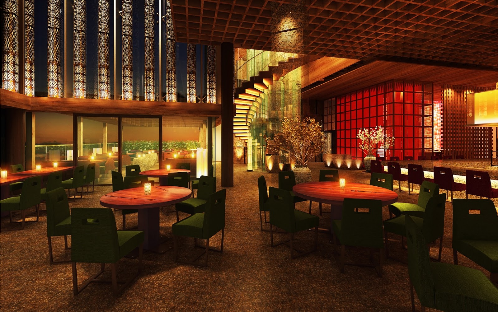 A late dinner service of robata and sushi at Zuma Riyadh, KAFD