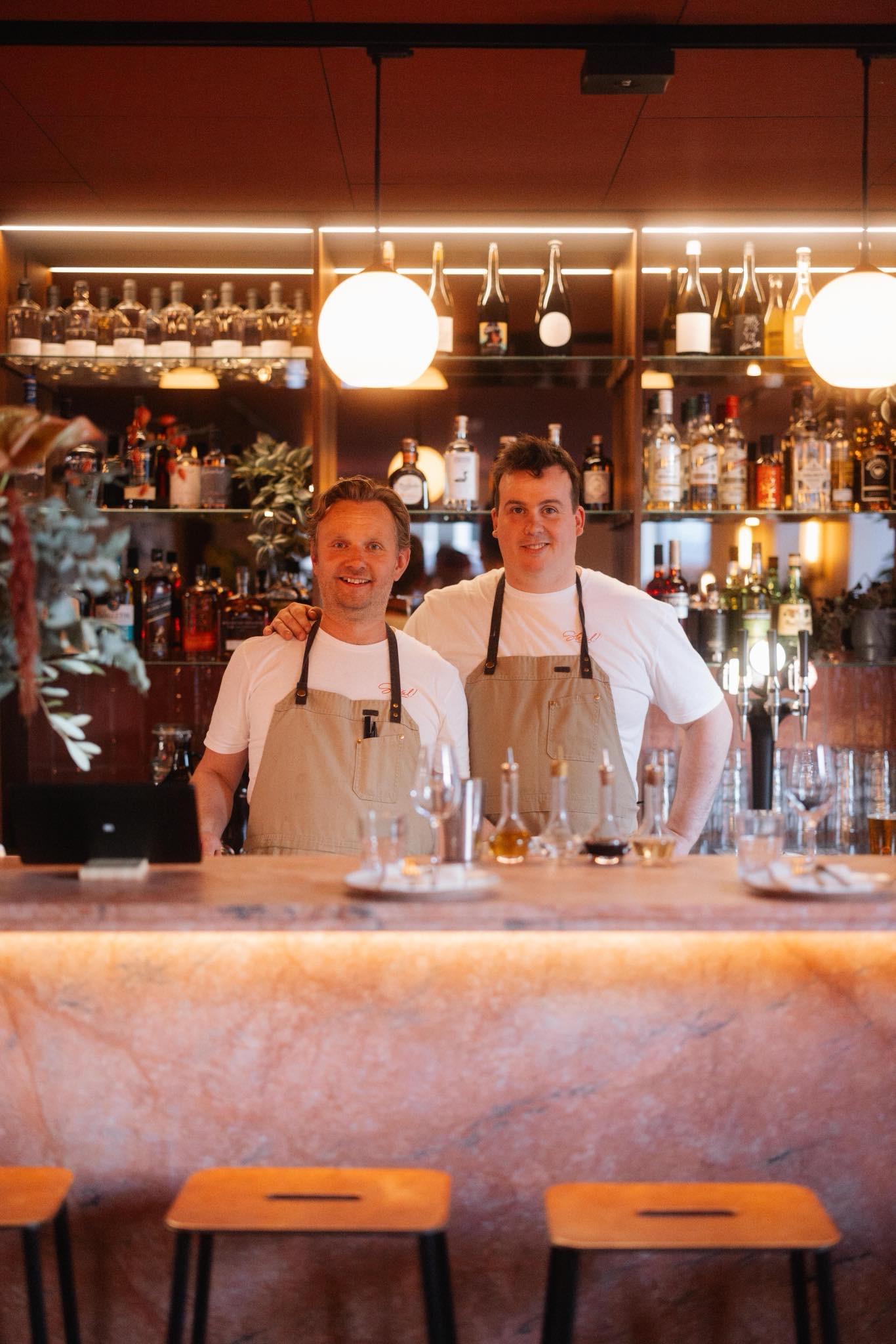 A counter seat set for one at a downtown Reykjavik small-plate bar