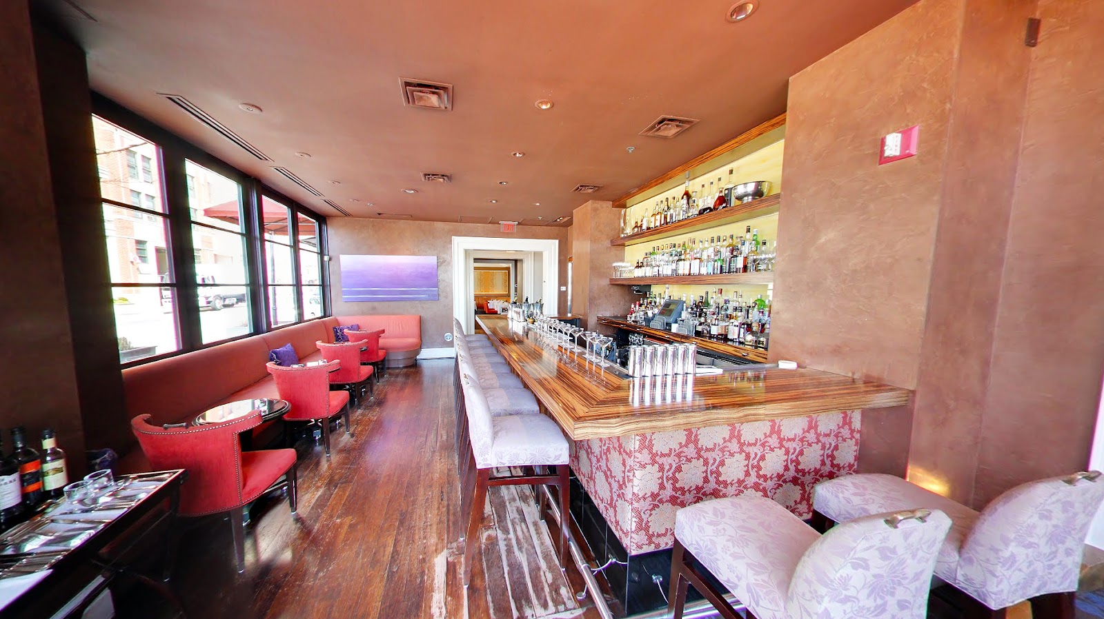 A polished Harbor East dining room in Baltimore set for a client business dinner